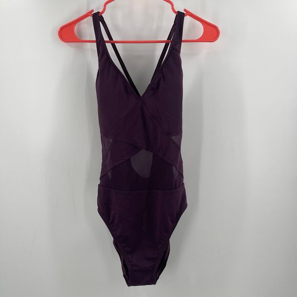 BLEU ROD BEATTIE Swimsuit Size 8 NWT One Piece Don't Mesh With Me Surplice Swim - Picture 15 of 15